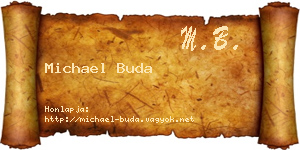 Michael Buda névjegykártya